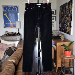 RE/DONE Originals Velvet High Rise Ankle Crop Jeans NWOT
